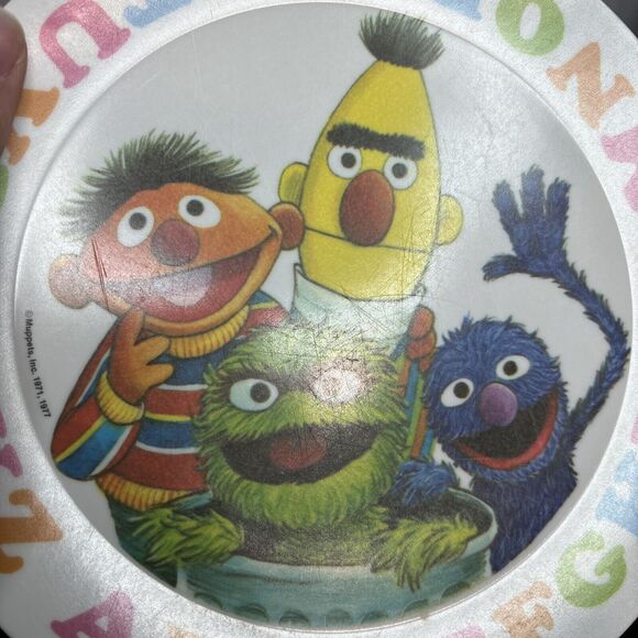 Artisan Ware Sesame Street Plate 8” Bert Ernie Grover Alphabet Plate - Picture 4 of 6